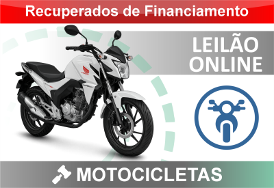 <center><big><b>LEILÃO de MOTOCICLETAS</b></center> <center></big>Recuperados de Financiamento<br>Bradesco </center>
